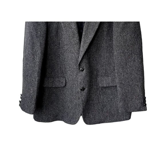 Members Only Size 42R Blazer Sport Coat Suit Tweed Shetland Wool Gray Jacket - Picture 3 of 11